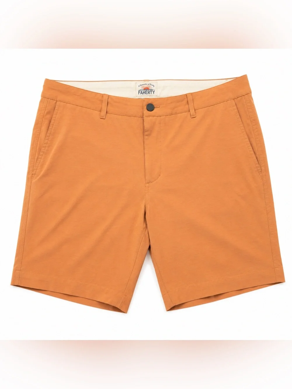 Faherty All Day Shorts Peach Stretch Performance Casual Travel Men 34 CMB3009